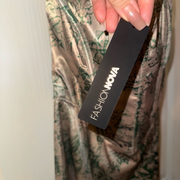 Corset Green Midi Dress - Picture 5 of 6